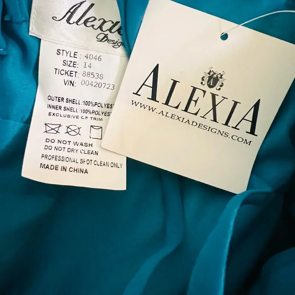 Alexia Designs Spagetti Strap Maxi Dress Size 14 NWT - Picture 4 of 6